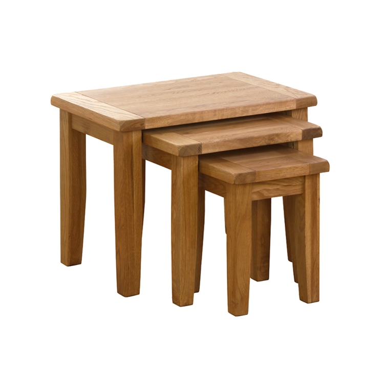 Vancouver Petite Nest Of 3 Oak Tables Nb012 Bests - Vancouver Petite Oak Coffee Table Vancouver Petite Nest Of 3 Oak Tables Nb012 Bests - Vancouver Petite Oak Coffee Table