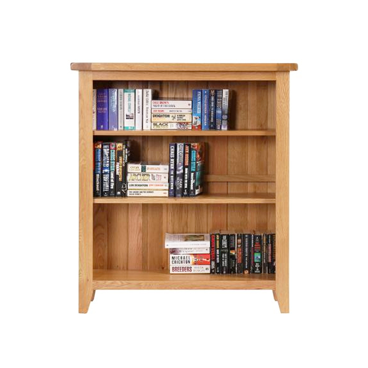 Vancouver Petite Oak Bookcase With 2 Adjustable Shelves Nb083