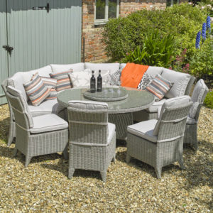 Valencia – Curved Sofa Dining Set