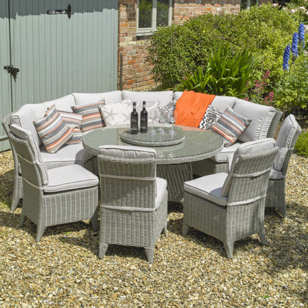 Valencia – Curved Sofa Dining Set