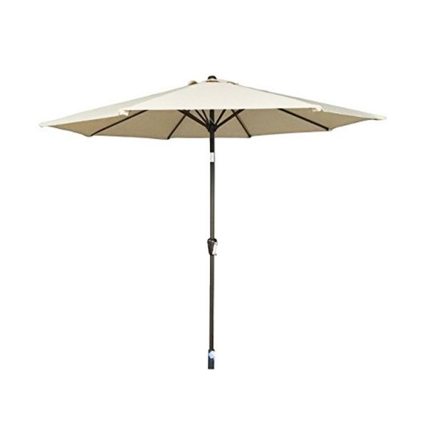 2.5m Wind-Up Parasol - Ecru