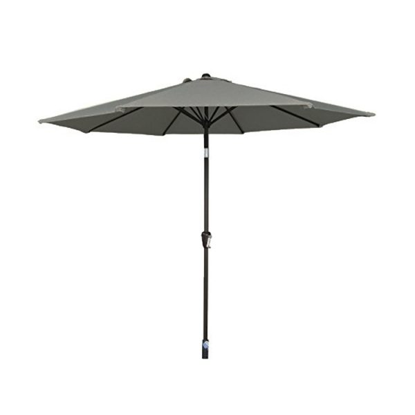 2.5m Wind-Up Parasol - Grey