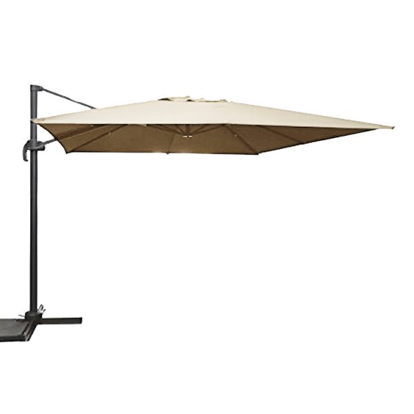 Large 3m Square Cantilever Parasol – Ecru