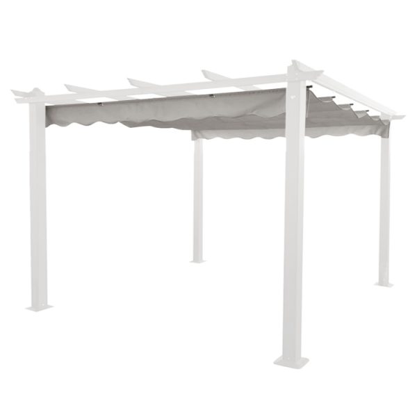 Signature Weave 4m x 3m Replacement Pergola Canopy Cover - Grey