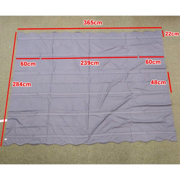 Signature Weave 4m x 3m Replacement Pergola Canopy Cover - Grey - Image 2