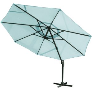 Large 3.5m Round Cantilever Parasol – Duck Egg Blue