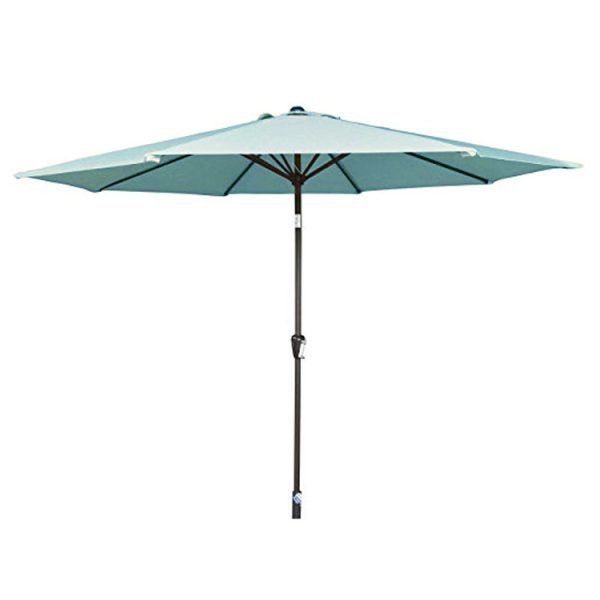 3m Wind-Up Parasol - Duck Egg Blue