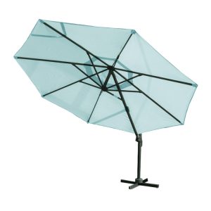 3m Round Cantilever Parasol – Duck Egg Blue