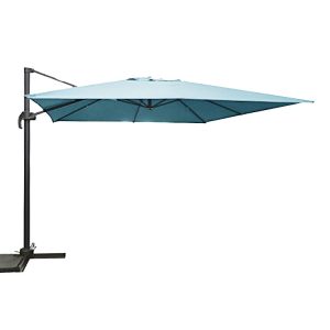 Large 3m Square Cantilever Parasol – Duck Egg Blue