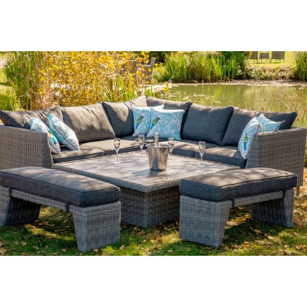 Bermuda - Corner Set with Height Adjustable Table - Image 3