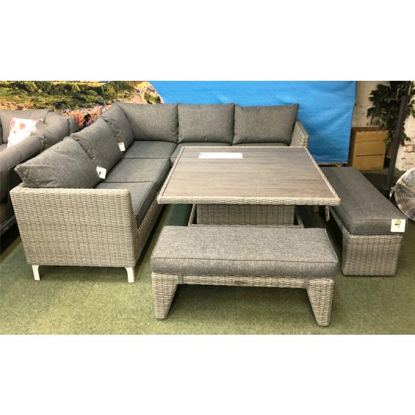 Bermuda - Corner Set with Height Adjustable Table - Image 2