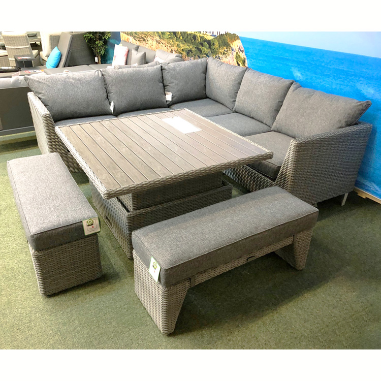 Bermuda Corner Set with Height Adjustable Table Bestbuys