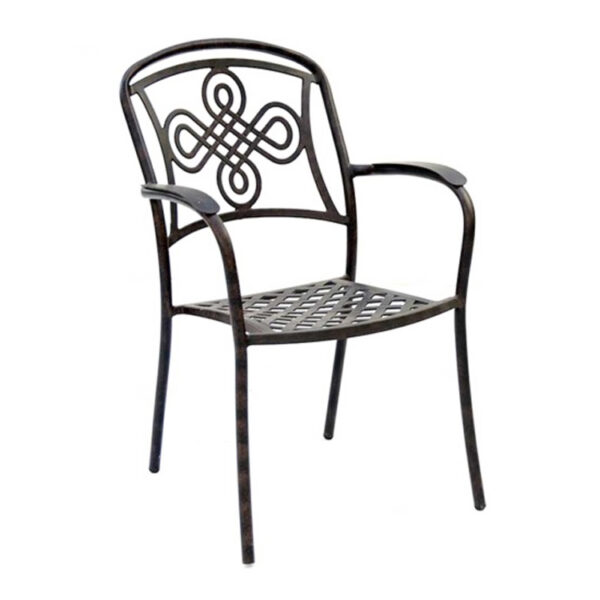 Buckingham Cast Aluminium – 6 Person Rectangular Dining Set - Bronze - Image 2