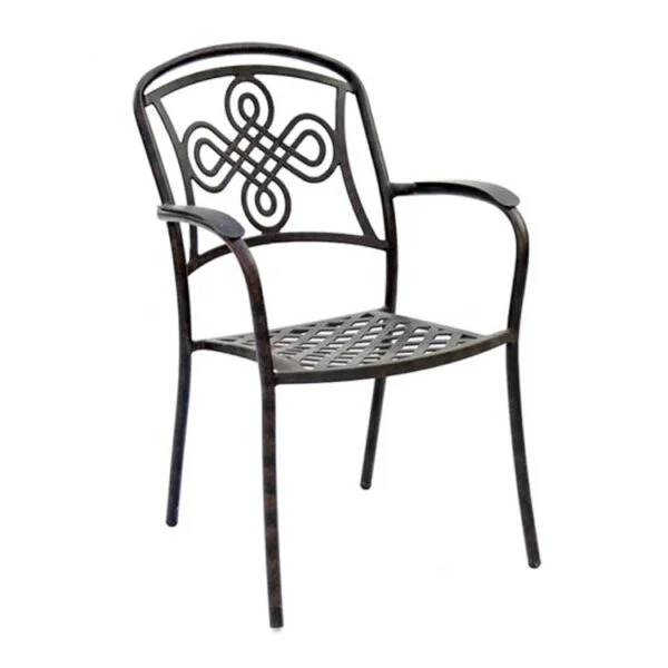 Buckingham Cast Aluminium – 8 Person Rectangular Dining Set - Bronze - Image 4