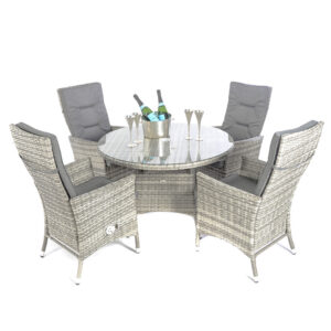 Monza – 4 Person Reclining Dining Set