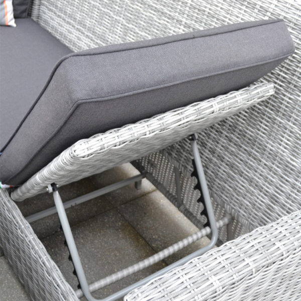 San Diego – Corner Set with Height Adjustable Table and Built-In Sun Loungers - Image 3