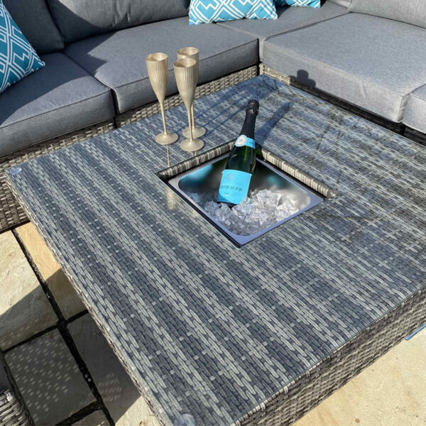 Monza Grand Modular – Corner Set with Height Adjustable Table and Ice Bucket - Image 4
