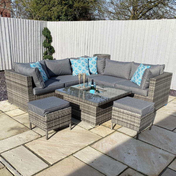 Monza Grand Modular – Corner Set with Height Adjustable Table and Ice Bucket - Image 2