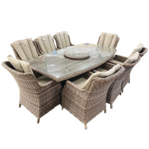 Octavia Walnut - 8 Person Premium Dining Set