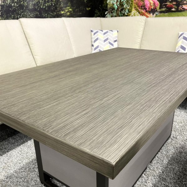 Chicago - L-Shaped Corner Set with Height Adjustable Table – Ecru - Image 5