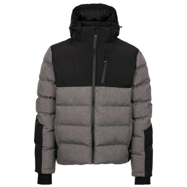 Trespass Mens Delabole Padded Jacket – Grey / Black