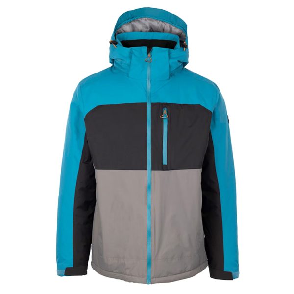 Trespass Mens Dulverton Jacket – Bondi Blue / Grey