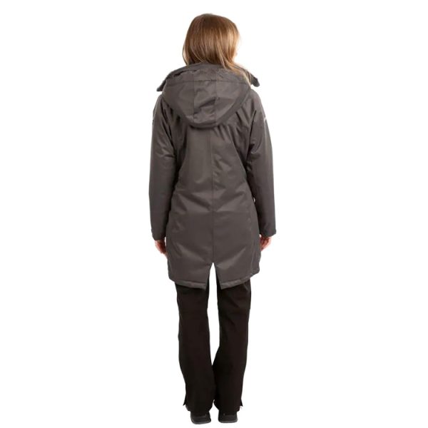 Trespass Womens Wintry Waterproof Parka Jacket – Dark Grey Marl - Image 2