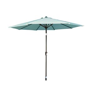 2.5m Wind-Up Parasol - Duck Egg Blue