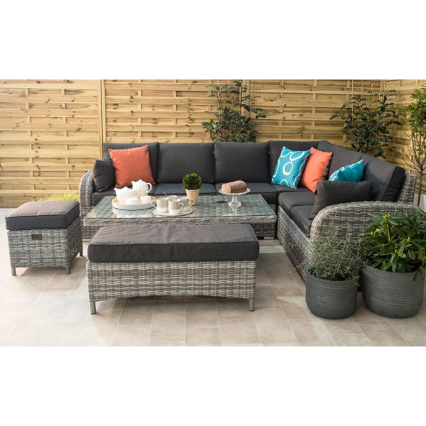 Cabo – L-Shape Corner Set with Height Adjustable Table - Image 2