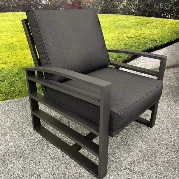 Seattle Grey – 3 Seat Sofa Lounge Set with Height Adjustable Table - Image 3