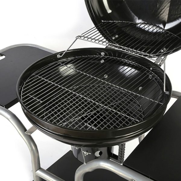Trolley Grill 22-Inch Kettle BBQ – Charcoal Barbecue - Image 3