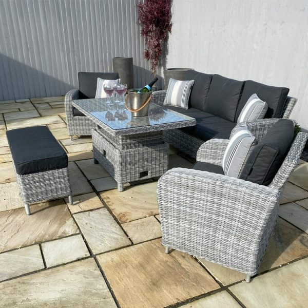 Cabo – 3 Seat Sofa Lounge Set with Height Adjustable Table - Image 3