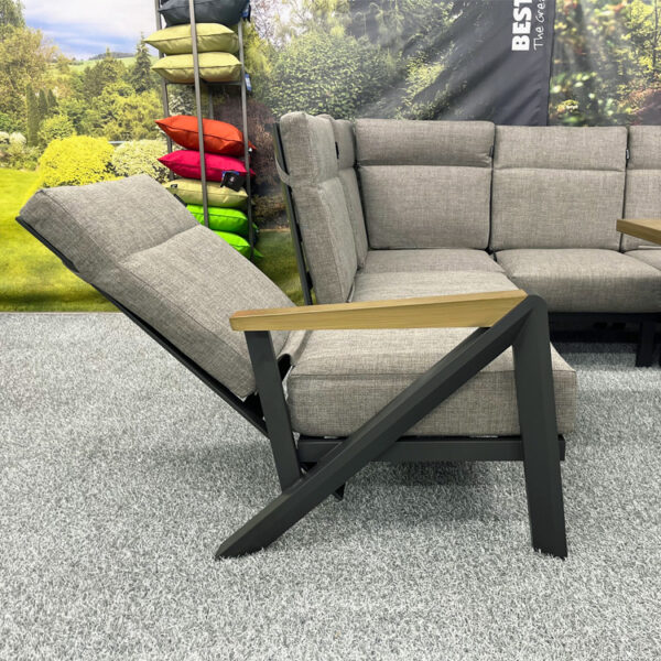 Illinois – Reclining L-Shape Corner Set and Armchair with Height Adjustable Table - Image 4